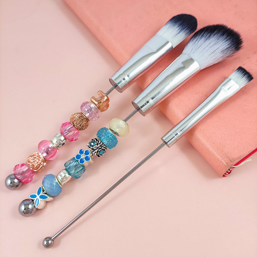 Wholesale Beadable Makeup Brush Pole 3.15 inches Set DIY for Beaded